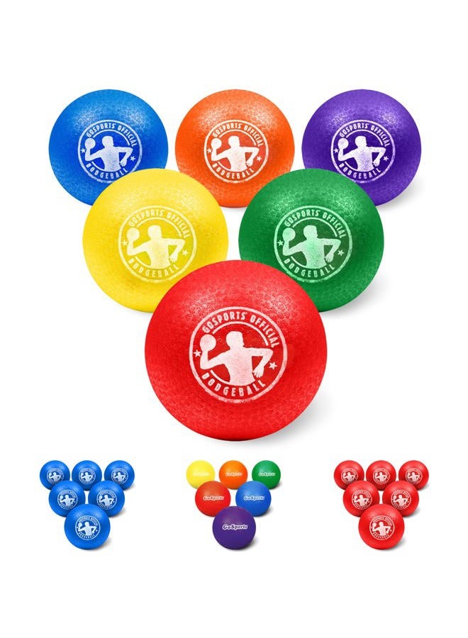 GoSports كرة دودج قابلة للنفخ - كرات بدون لسعة - تشمل مضخة كرة وحقيبة شبكية - Image 1